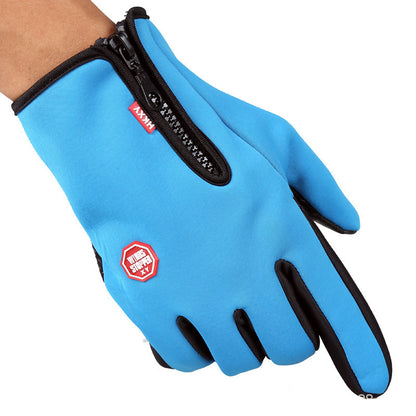 Full Finger Touch Screen Zipper Ski Gloves
